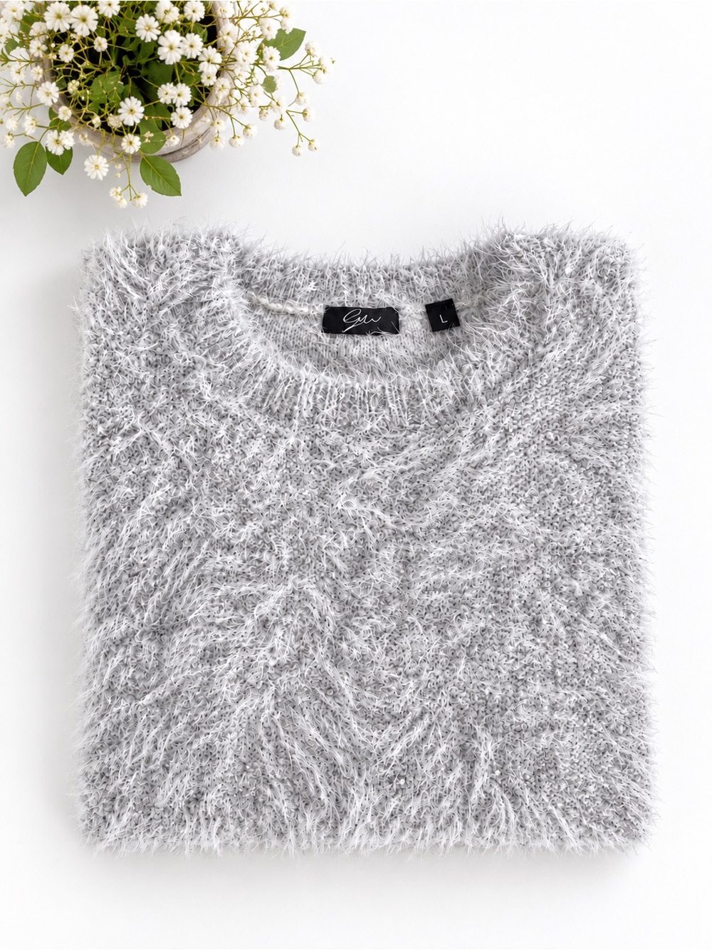Boutique Fuzzy & Sequin Sweater - Picture 2 of 16